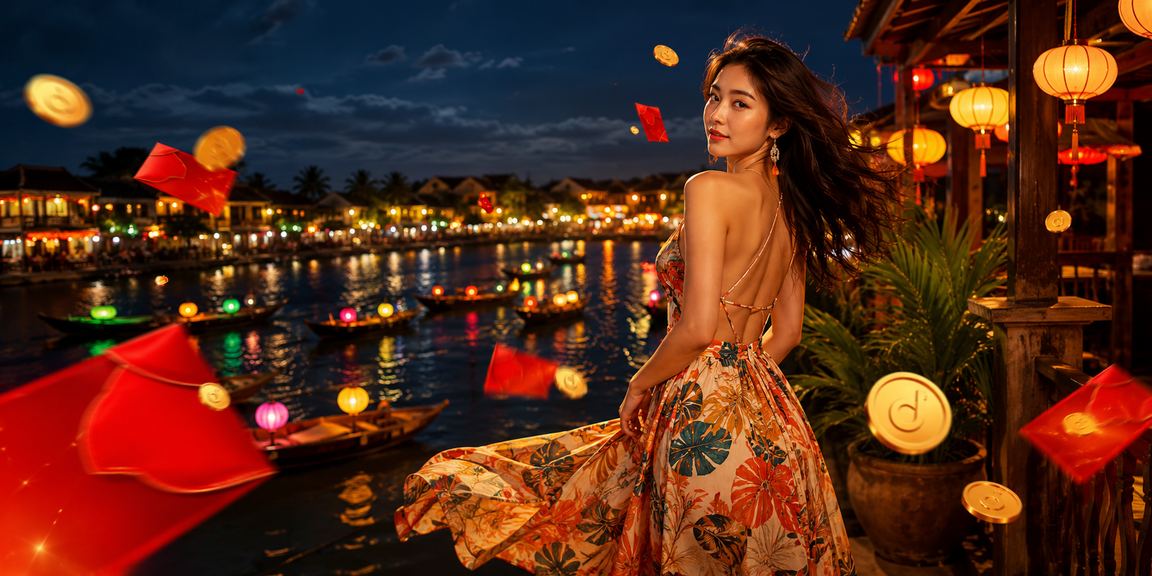 Phong bì đỏ mang ý nghĩa may mắn và ưu đãi thưởng dành cho thành viên tại Hội An